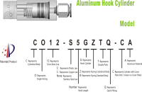 How to know cylinder by its model number: Naming of Hook Type Cylinder