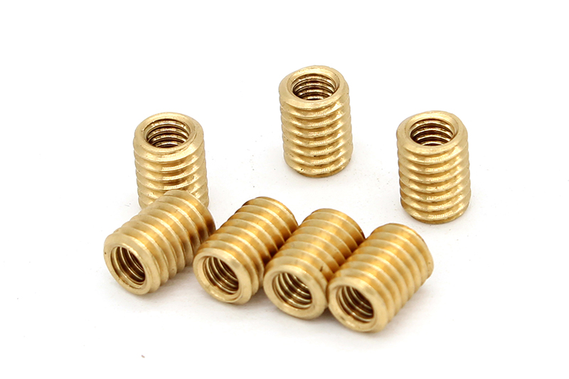 Brass Threaded Tube M6x8mm 6 to 4